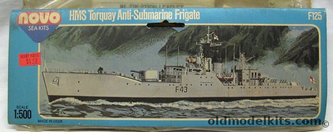 Frog 1/500 HMS Torquay F43 Anti-Submarine Frigate - Bagged Ex-Frog, F125 plastic model kit